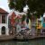 Colorful mural by the Melaka River, where the Malacca itinerary begins