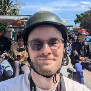 Petteri on a motorbike