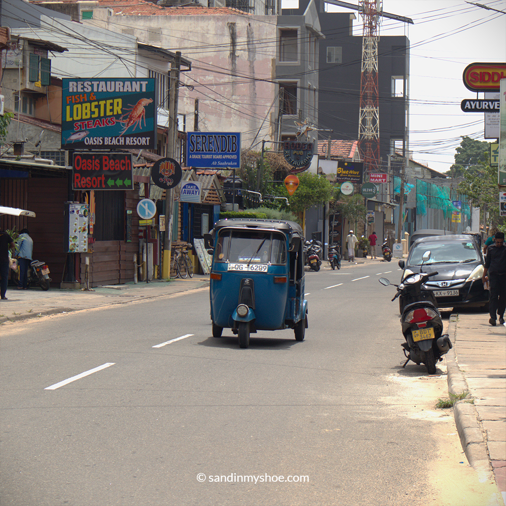Tuk-tuk on the street of Negombo