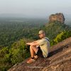 Petteri enjoying sunrise views from Pidurangala Rock during Sigiriya hikes.