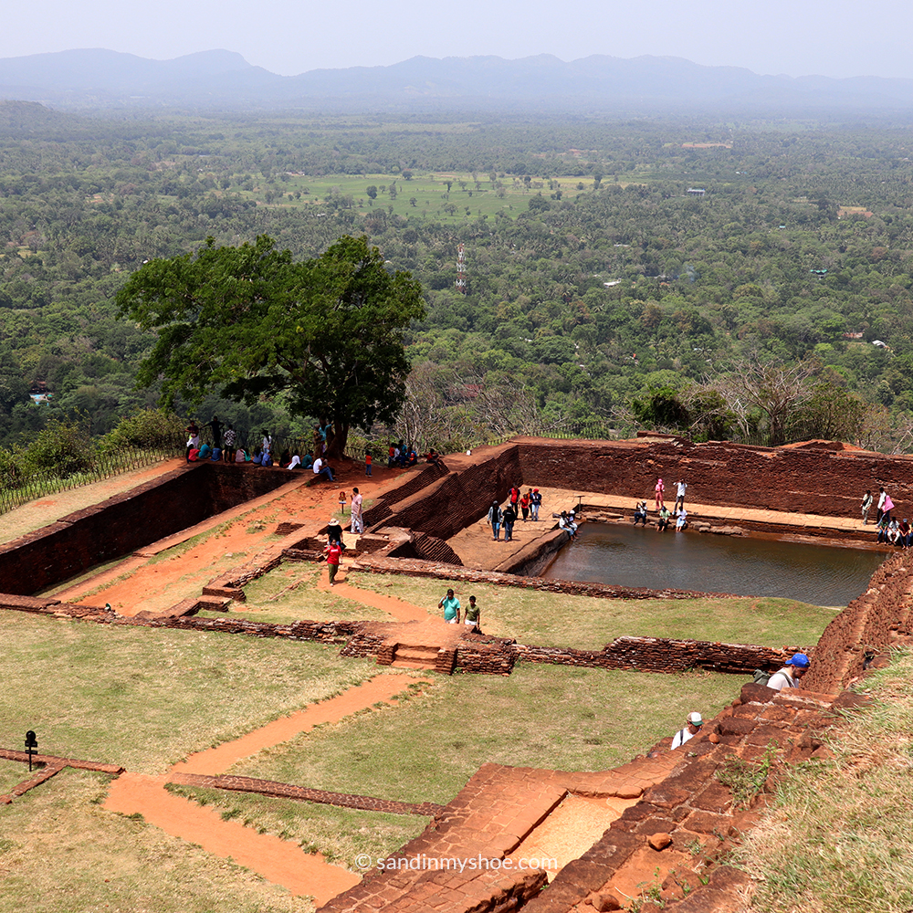 Stunning panoramic view from Sigiriya Rock Fortress, a cultural highlight along any Sri Lanka tuk tuk itinerary.