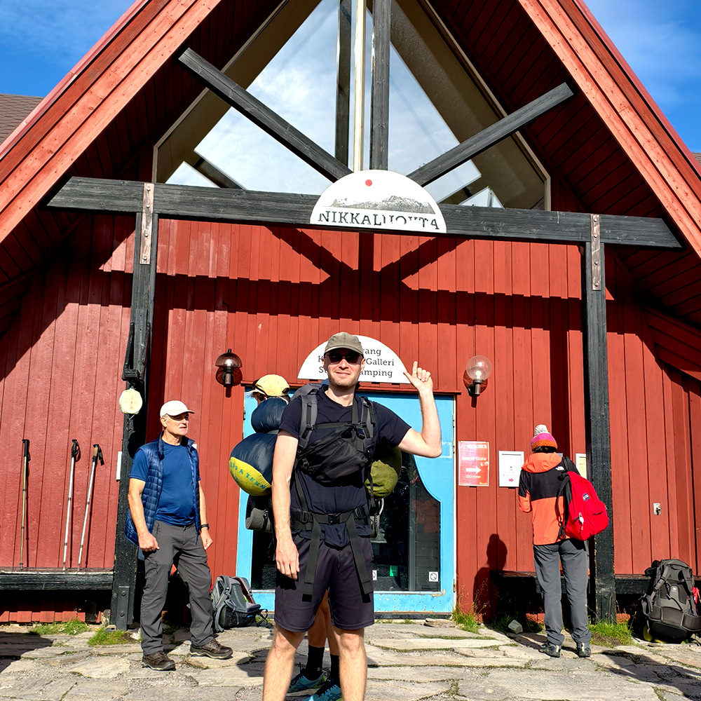 Petteri at Nikkaluokta servicehouse.