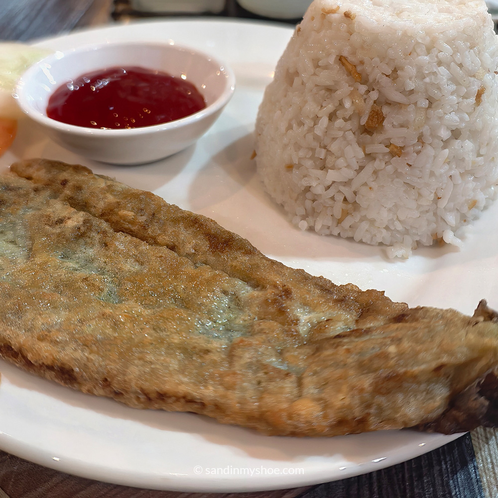Eggplant with fried egg in the Phillipines. Simple but tasty.