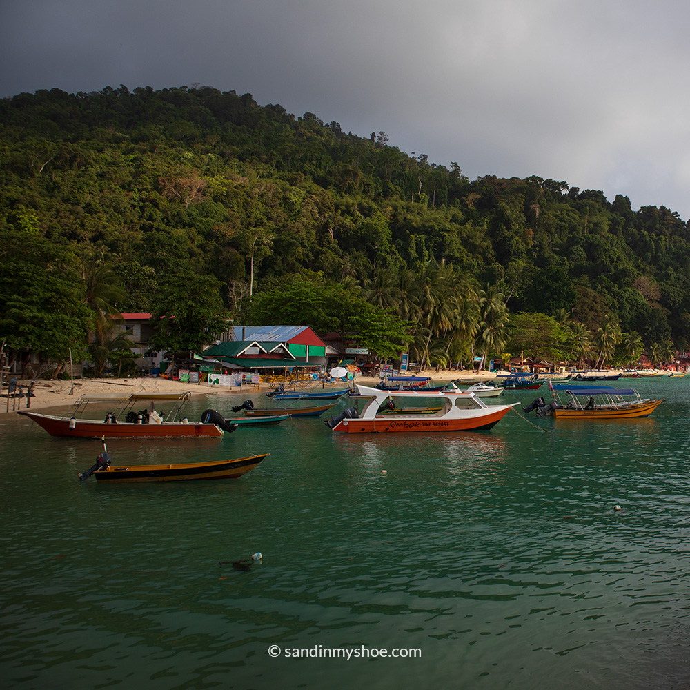 The harbor of Pulau Kecil, Perhentian.
