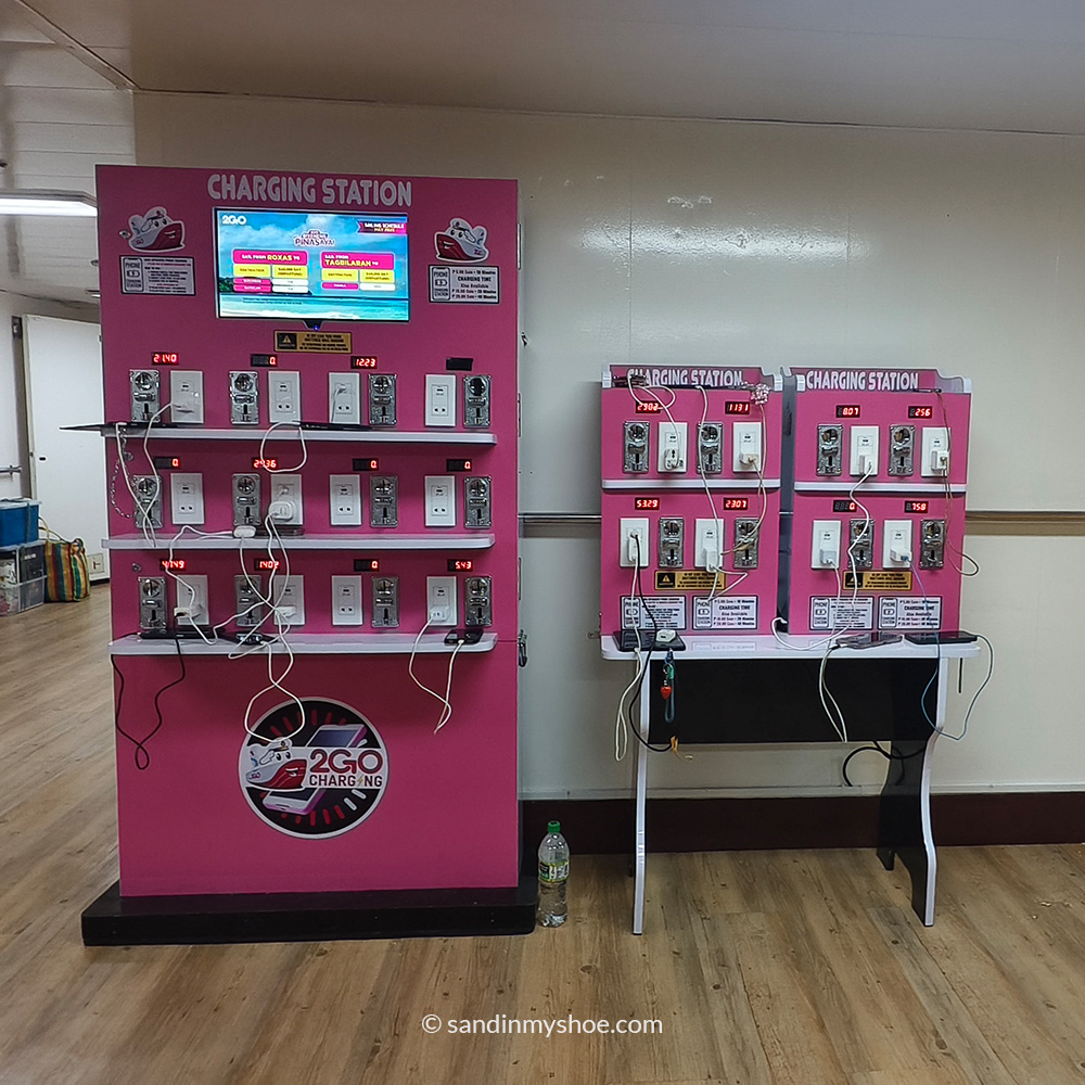 Coin-operated charging station