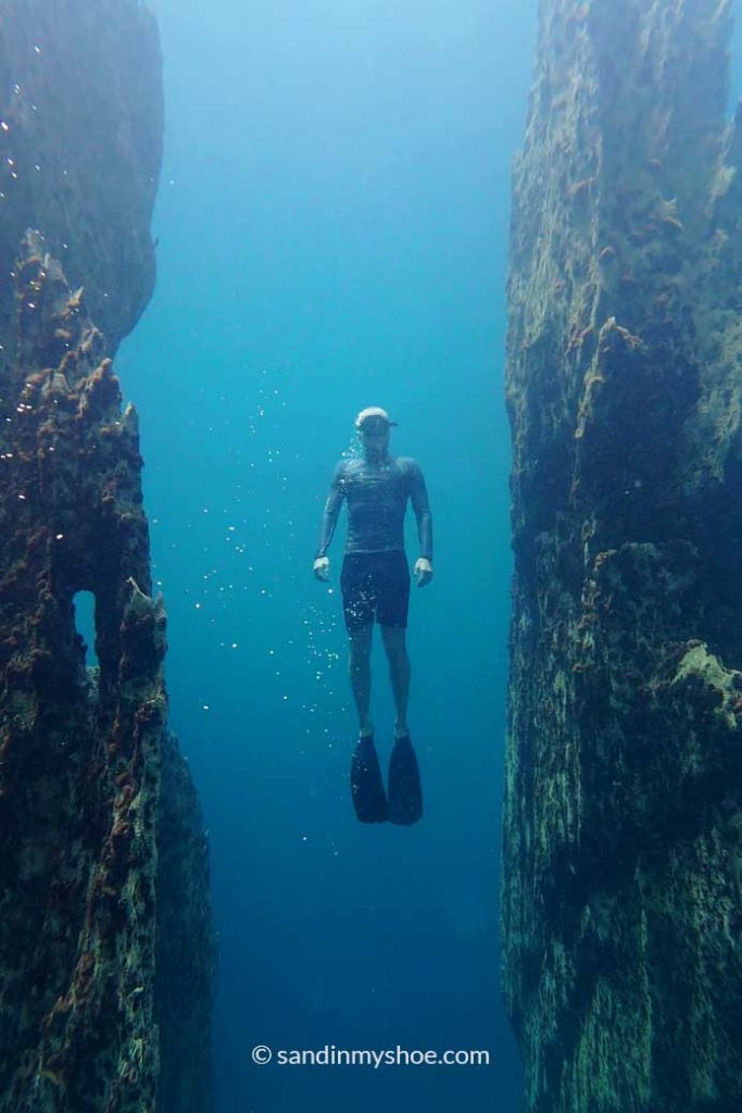 Petteri freediving in Coron, Philippines—become one of my favorite things to do in the Philippines