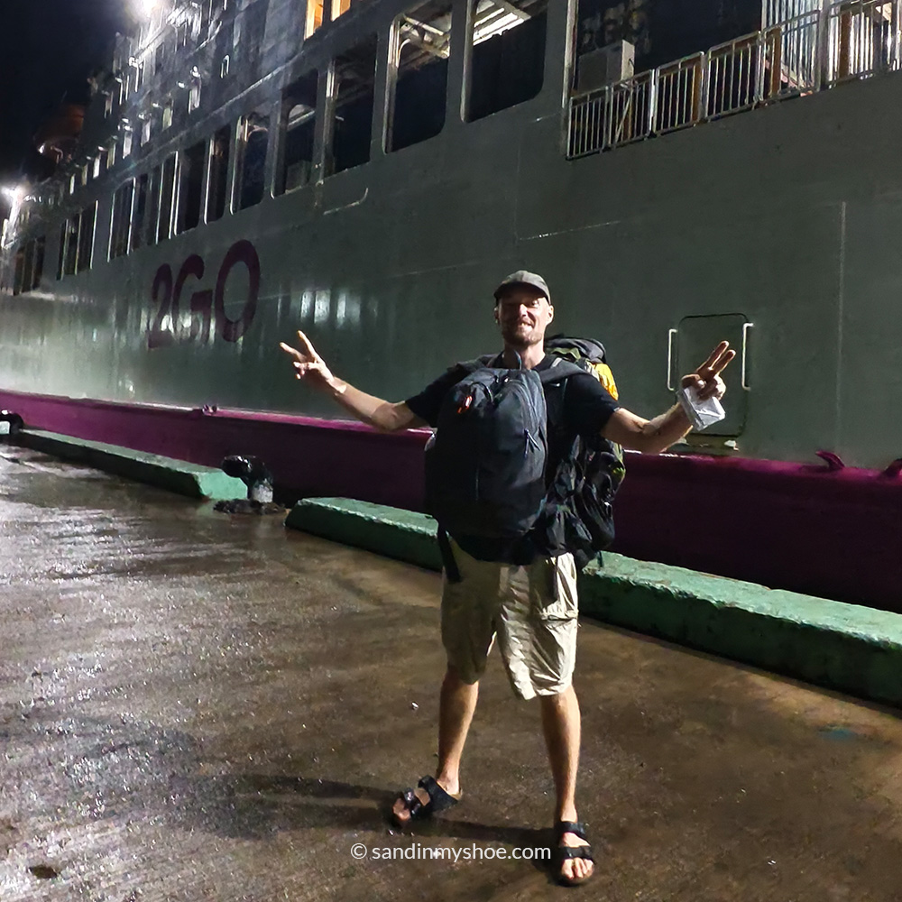Petteri in front of the Coron Manila Ferry