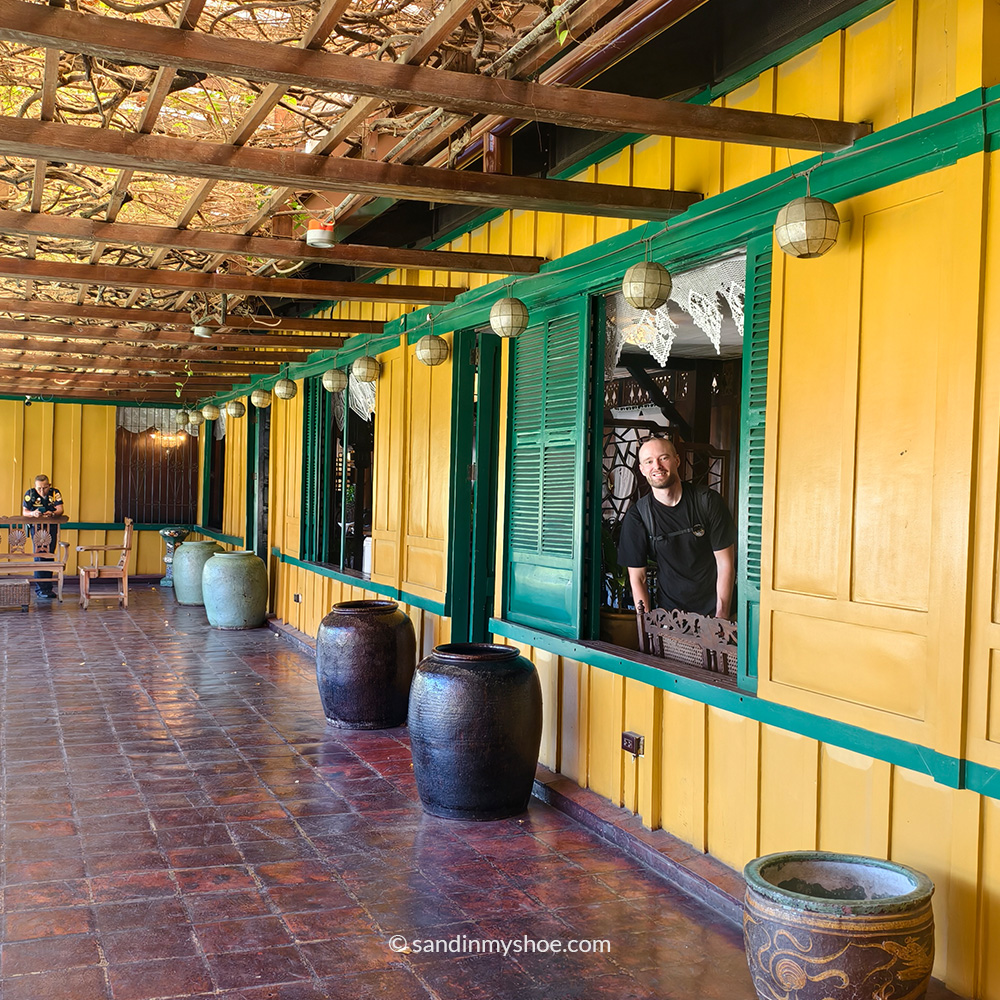 Petteri at the terrace of Casa Gorordo