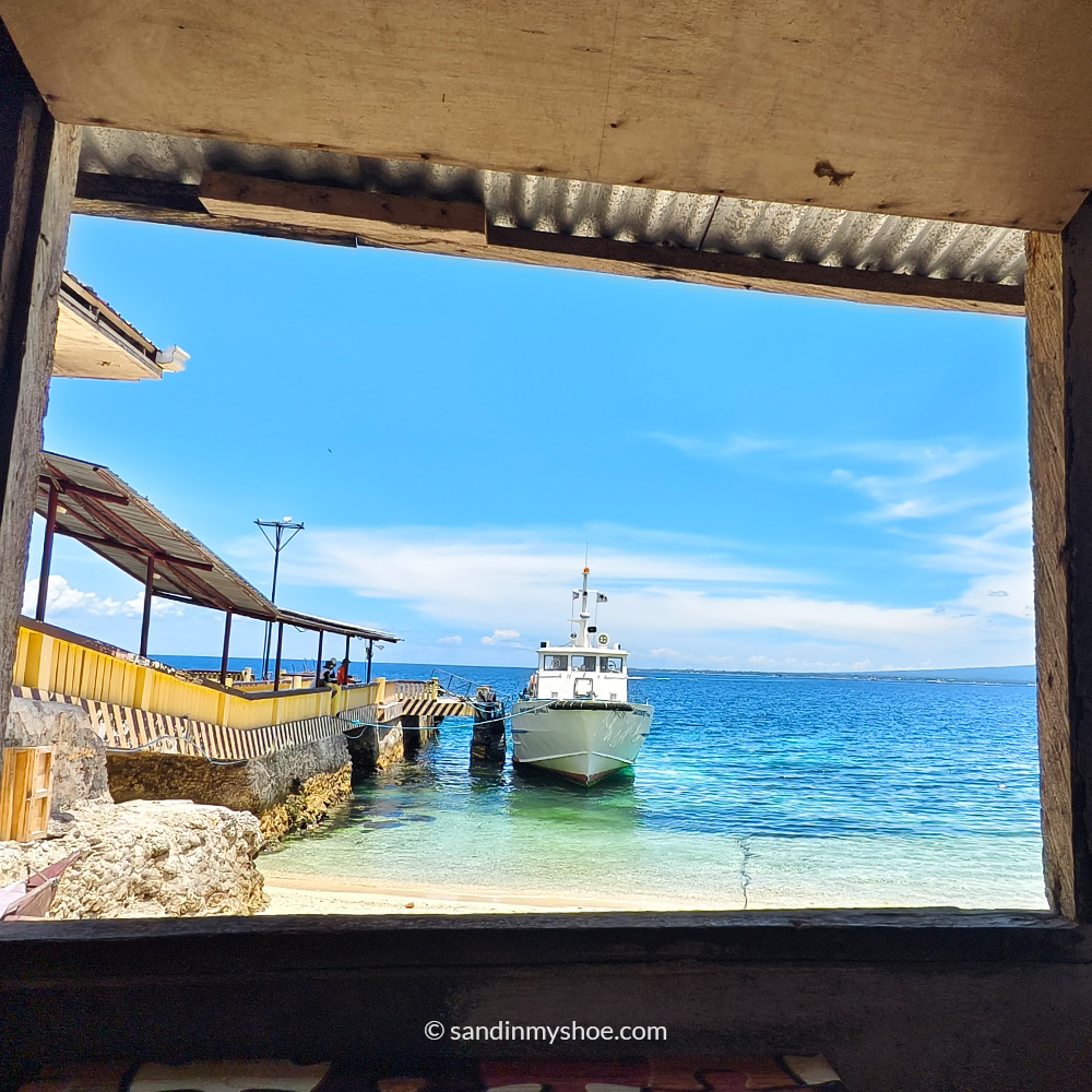 View from the restaurant at Liloan Port