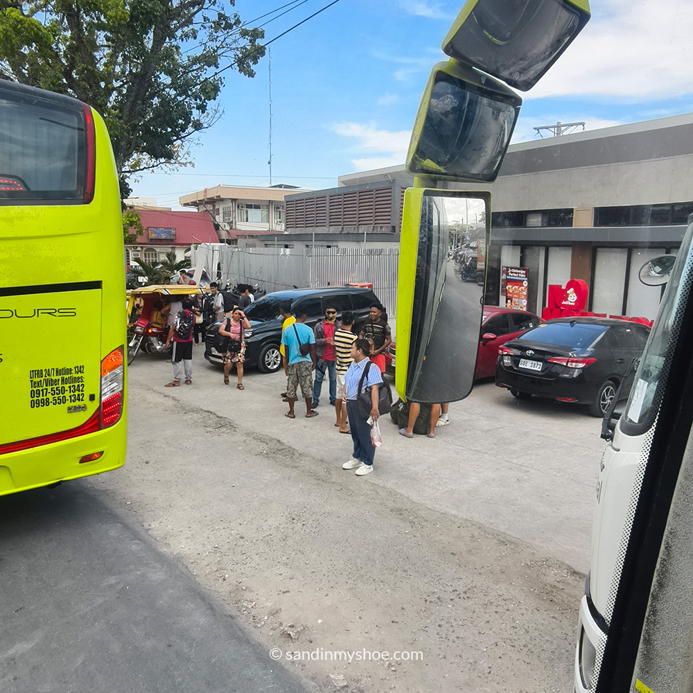 Bus stop in Moalboal.