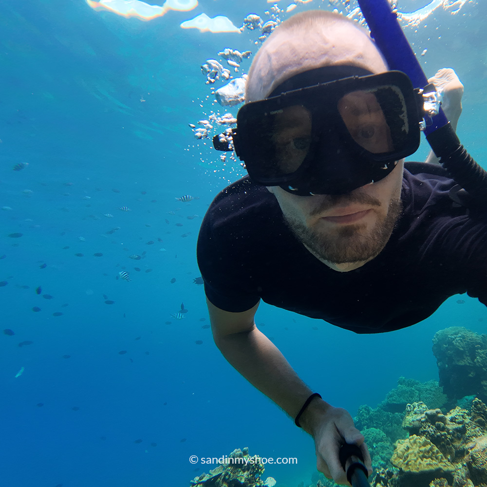Petteri snorkeling during Tour A in El Nido