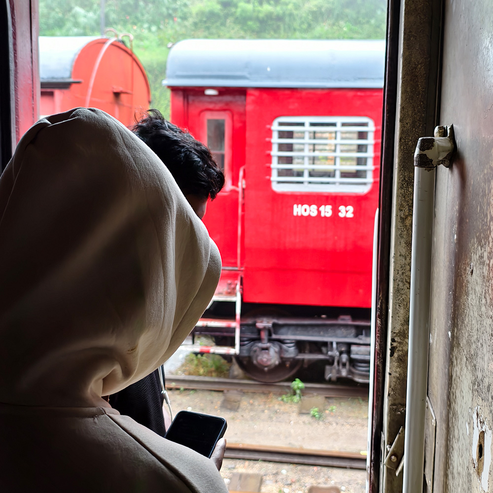 Photo from the train door.