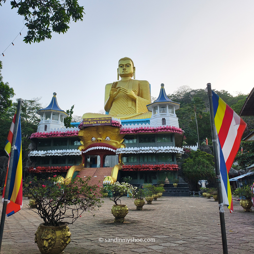 Golden Temple in Dambulla — great daytrip from Sigiriya Town.