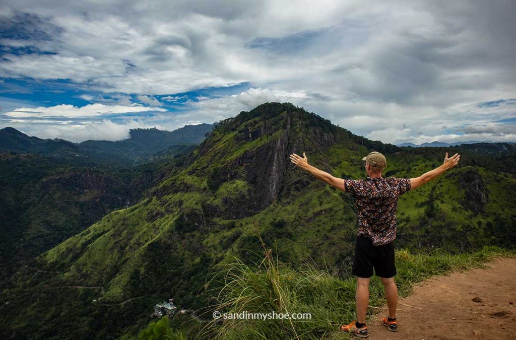 Petteri posing on the top of Adam's peak.