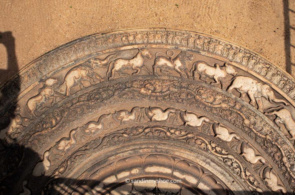 The moonstone showing the circle of life.