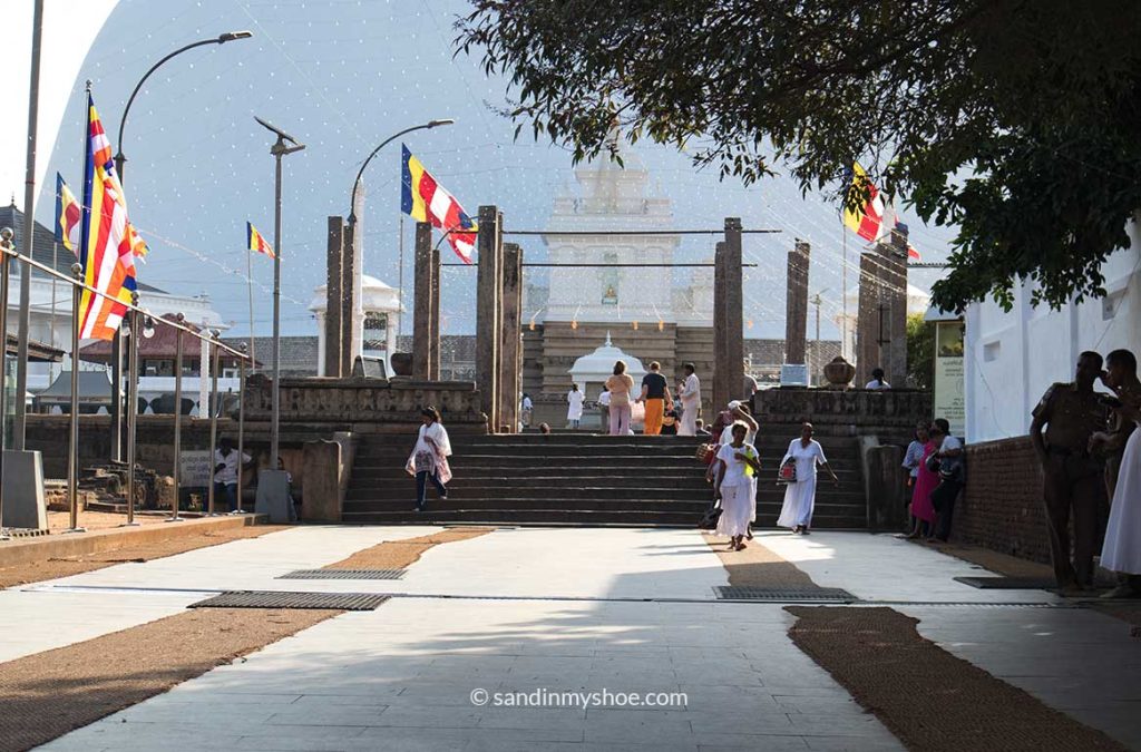 Fully restored stupa in Anuradhapura