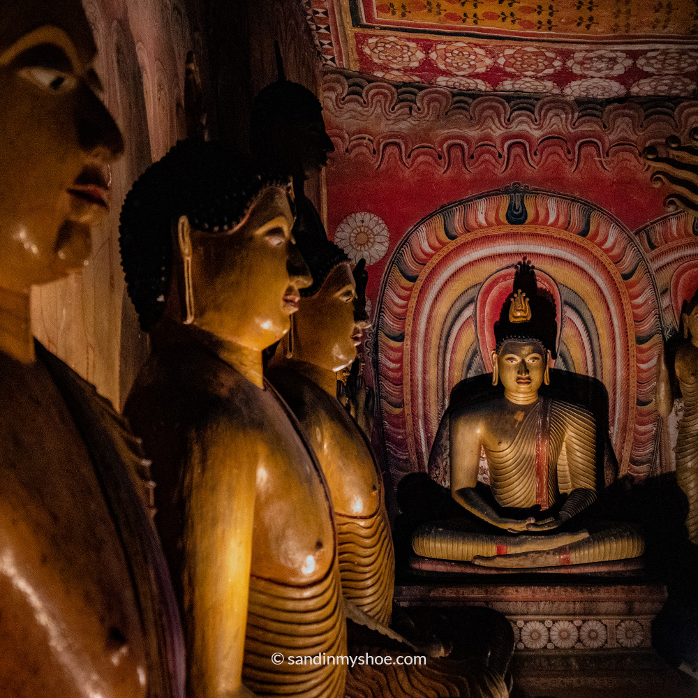 A couple of Buddha statues in Dambulla