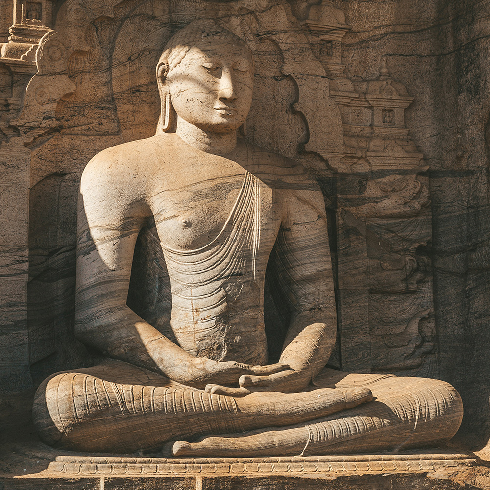 Buddha station in Polonnaruwa, Cultural Triangle, Sri Lanka