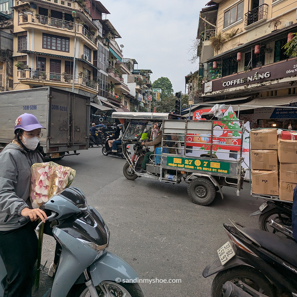 Central Hanoi busy with traffic