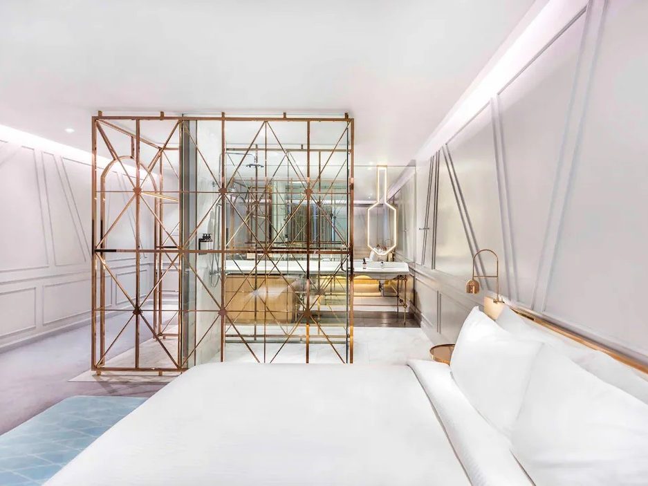 Modern, elegantly designed room at The Prestige Hotel Penang with boutique interiors.