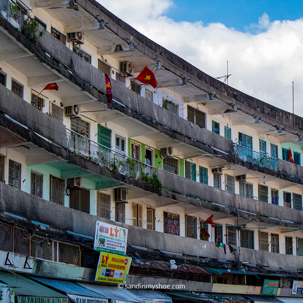 Regular residential building further inland in Nha Trang.