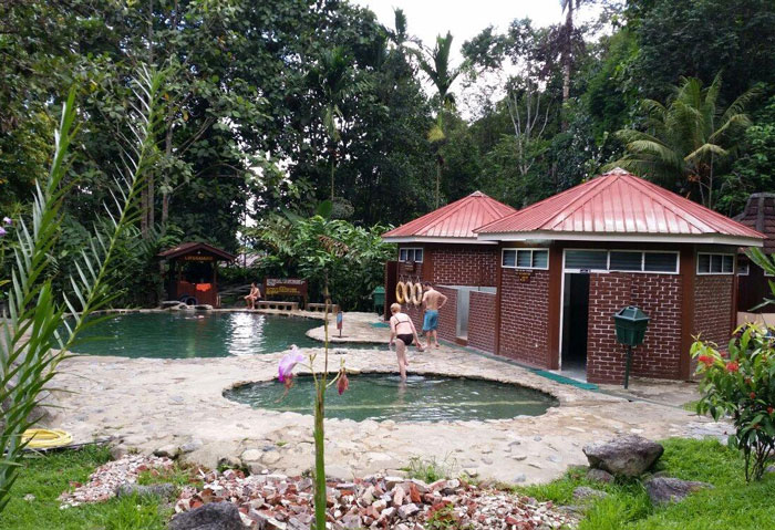 View of the Poring Hot Springs area.