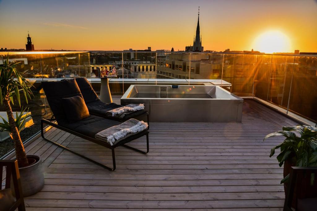 The spa on the top floor of At Six Hotel.