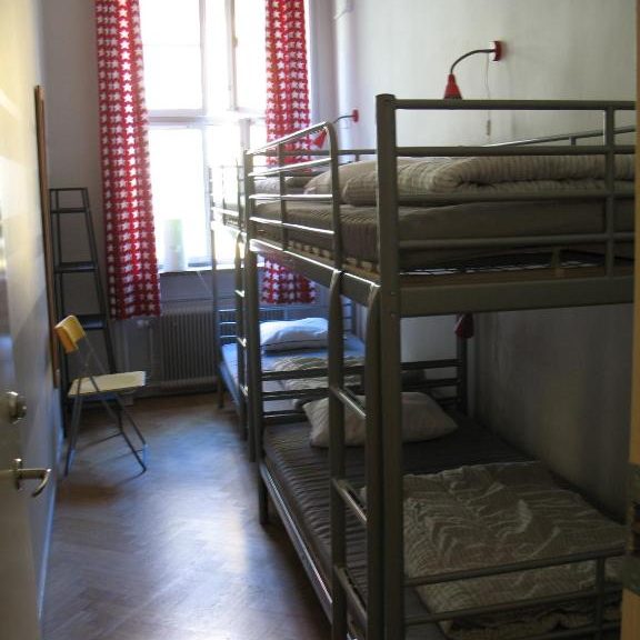 Bunk beds in Castanea Old Town Hostel.