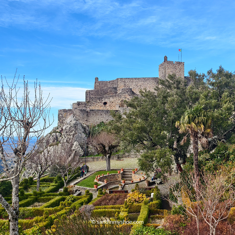 Marvao castle on a sunny a day in Alentejo, Portugal.