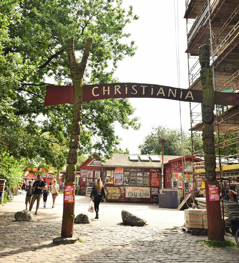 Entrance to Christiania.