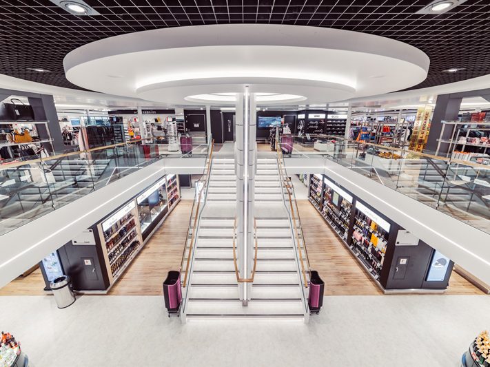 The duty-free shopping stores in Tallink Silja Line.