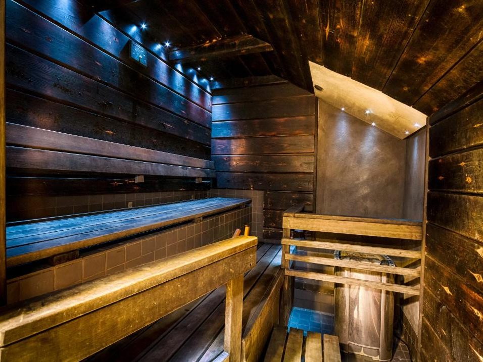 Eurohostel's sauna.