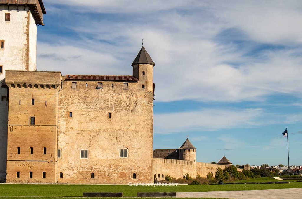 Narva Castle and Ivangorod Castle face each other across the Narva River, one of Europe's most unusual castle pairings.