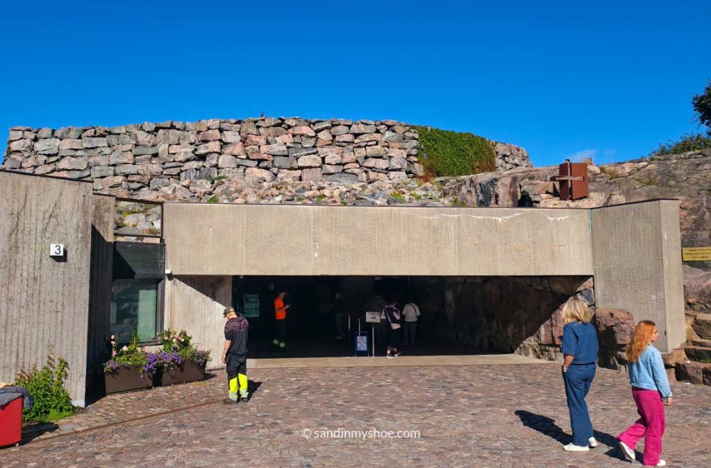 The entrance of Rock Church.