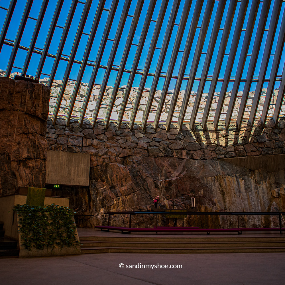 Brutalistic interior or Rock Church.