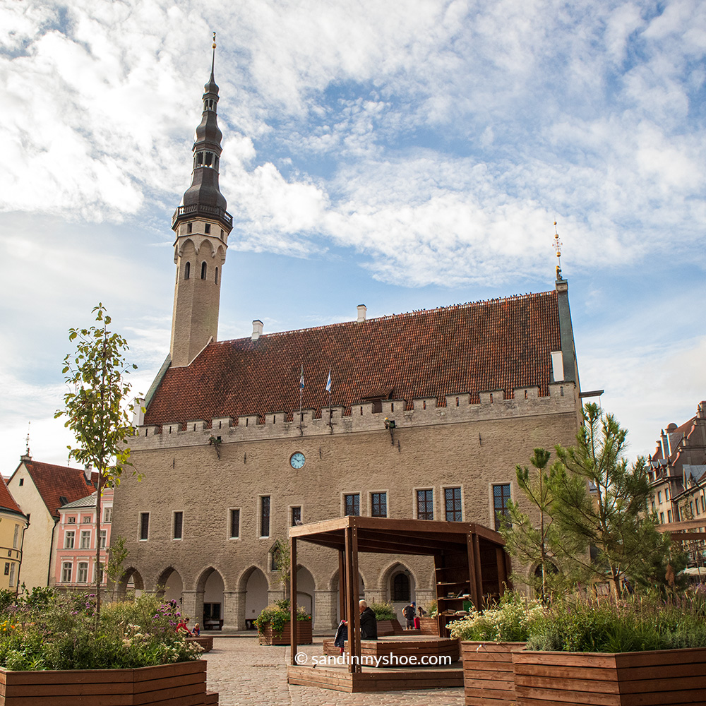 Gothich style town hall on 