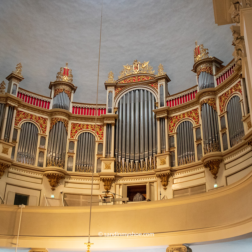 Organ inside Helsinki Cathedral.